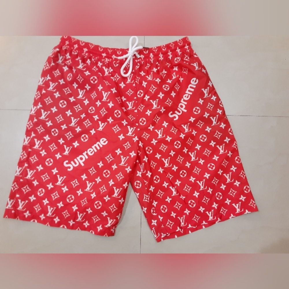 Swim trunks shorts red men's size XL